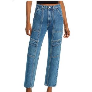 Agolde Blue Straight Leg Jeans Classic Style